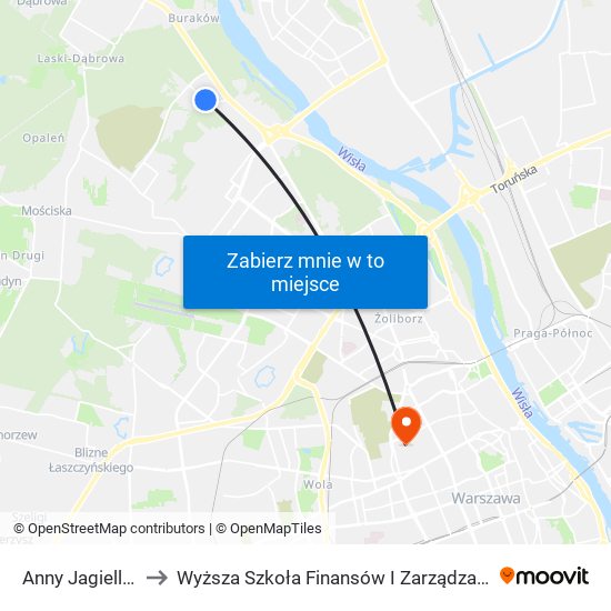 Anny Jagiellonki 01 to Wyższa Szkoła Finansów I Zarządzania W Warszawie map