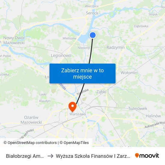 Białobrzegi Amw Rewita 02 to Wyższa Szkoła Finansów I Zarządzania W Warszawie map