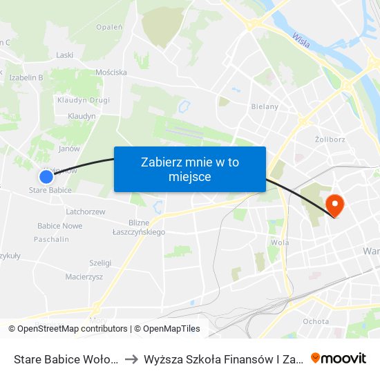 Stare Babice Wołodyjowskiego 02 to Wyższa Szkoła Finansów I Zarządzania W Warszawie map