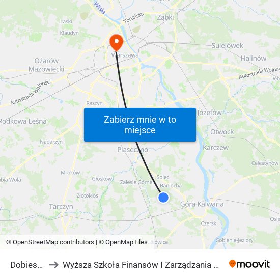 Dobiesz 02 to Wyższa Szkoła Finansów I Zarządzania W Warszawie map