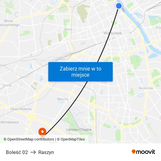 Boleść 02 to Raszyn map