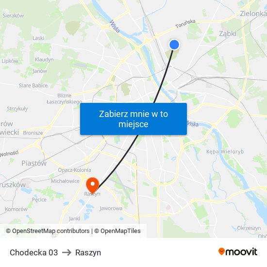 Chodecka 03 to Raszyn map