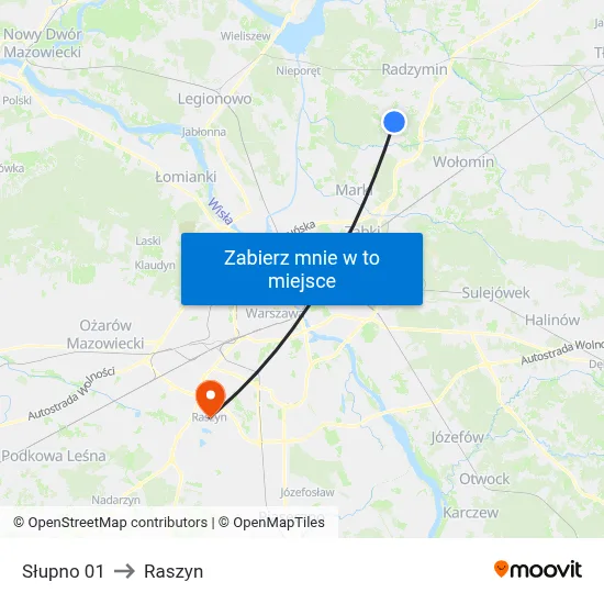 Słupno 01 to Raszyn map