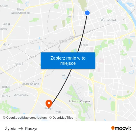 Żytnia to Raszyn map