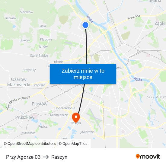 Przy Agorze 03 to Raszyn map