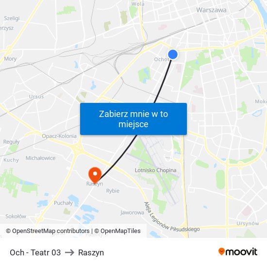 Och - Teatr 03 to Raszyn map