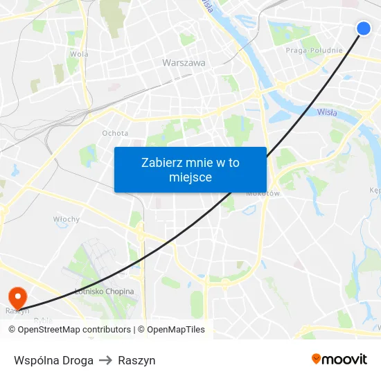 Wspólna Droga to Raszyn map