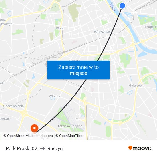 Park Praski 02 to Raszyn map