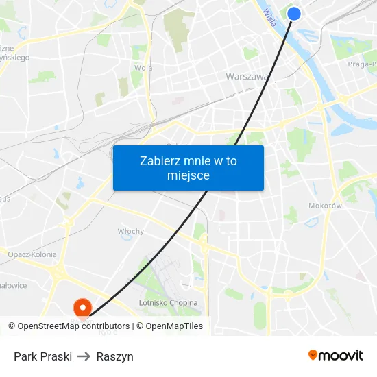 Park Praski to Raszyn map
