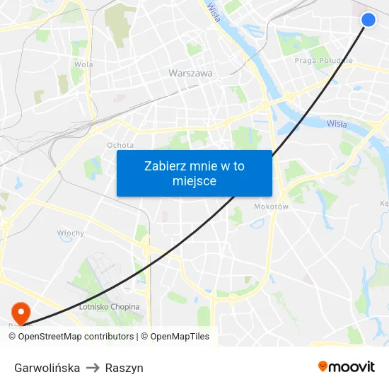 Garwolińska to Raszyn map