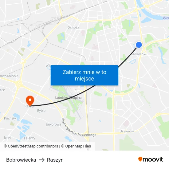 Bobrowiecka to Raszyn map