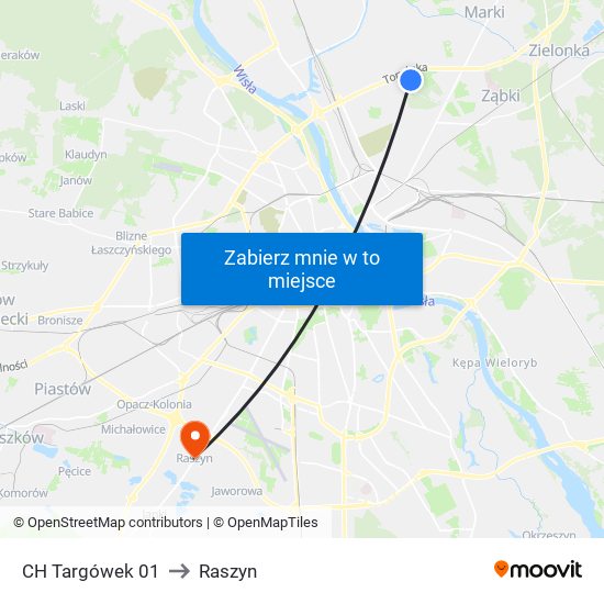 CH Targówek 01 to Raszyn map