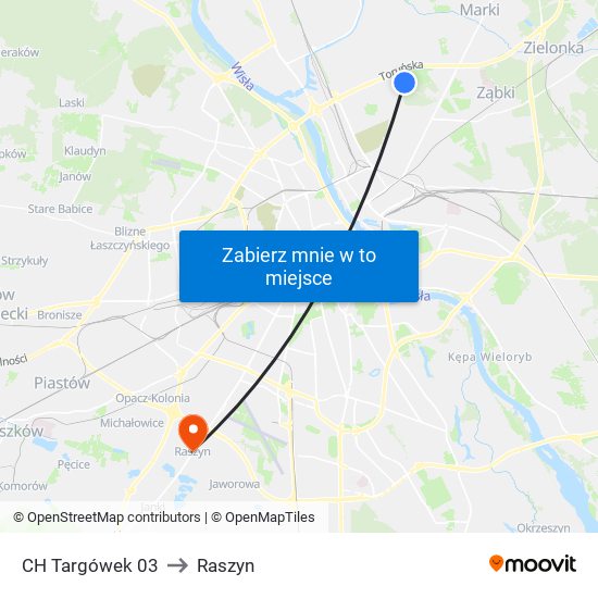 CH Targówek 03 to Raszyn map