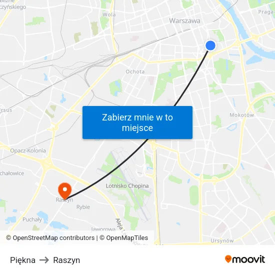 Piękna to Raszyn map