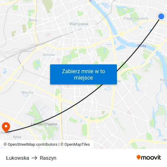 Łukowska to Raszyn map