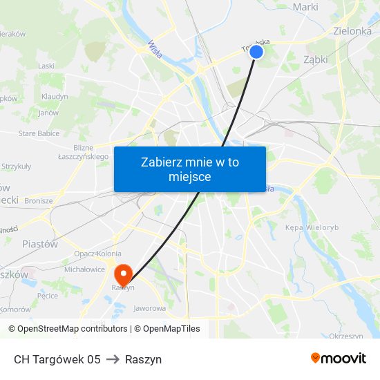 CH Targówek 05 to Raszyn map