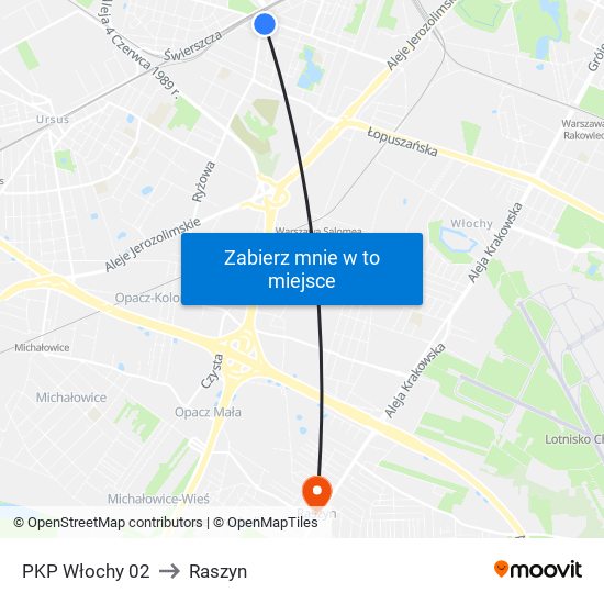 PKP Włochy 02 to Raszyn map