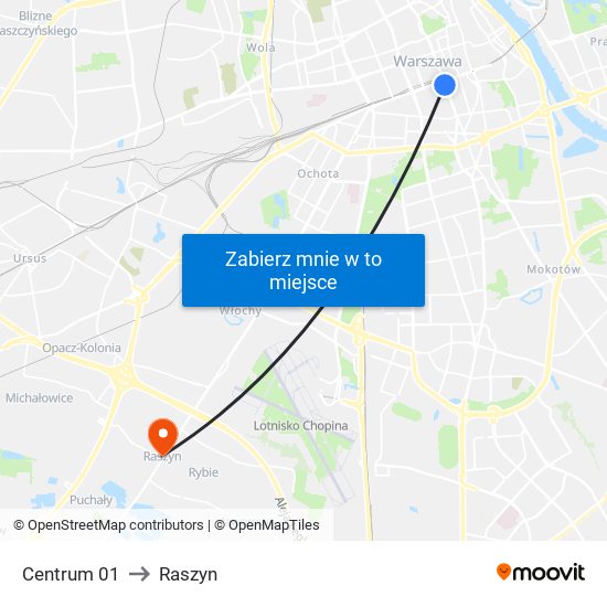 Centrum 01 to Raszyn map