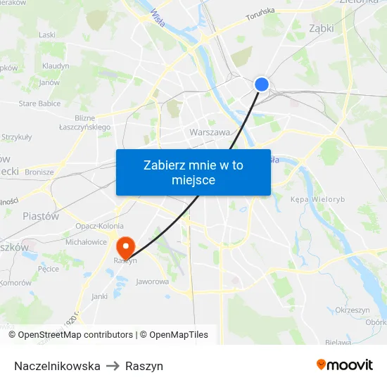 Naczelnikowska to Raszyn map