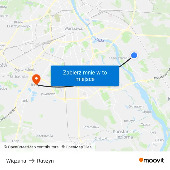 Wiązana to Raszyn map