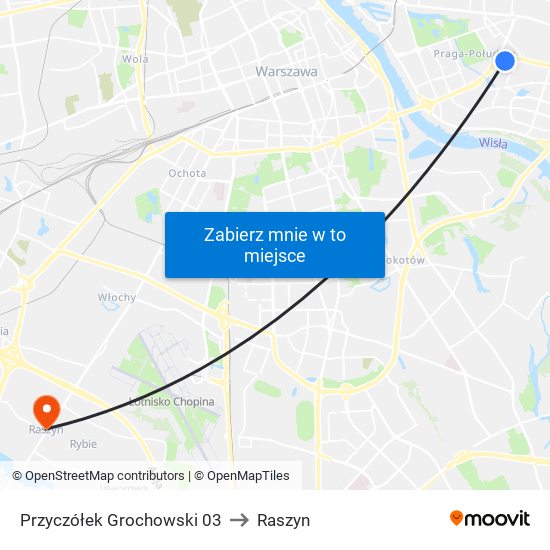 Przyczółek Grochowski 03 to Raszyn map