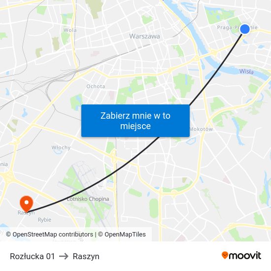 Rozłucka 01 to Raszyn map