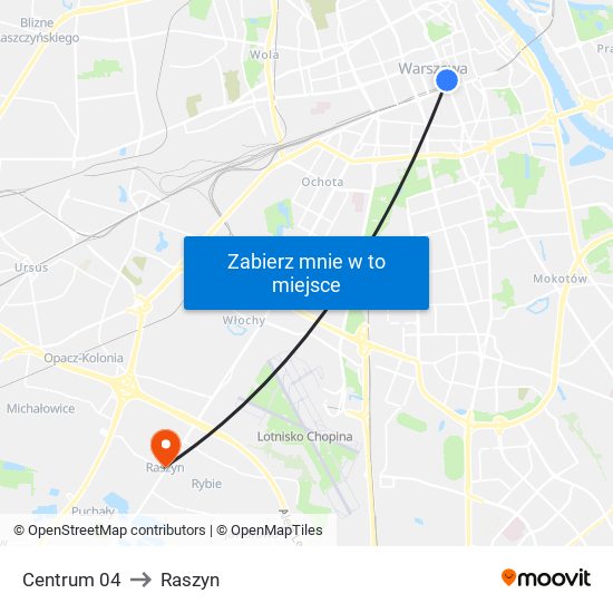 Centrum 04 to Raszyn map