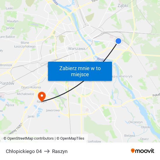 Chłopickiego 04 to Raszyn map