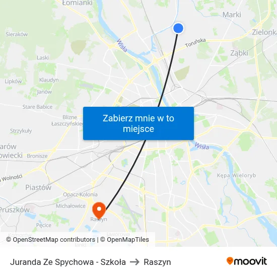 Juranda Ze Spychowa - Szkoła to Raszyn map