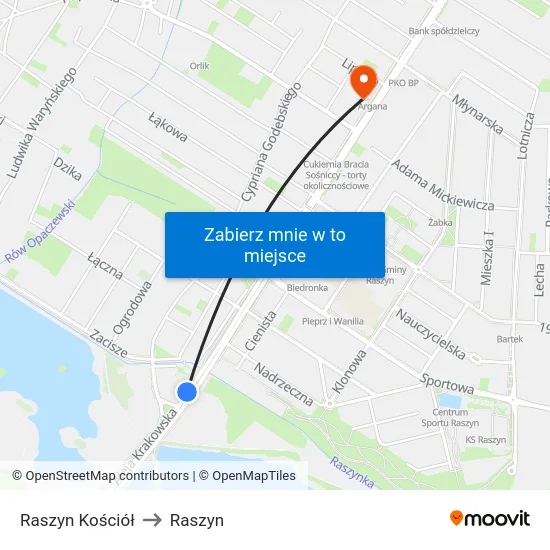 Raszyn Kościół to Raszyn map