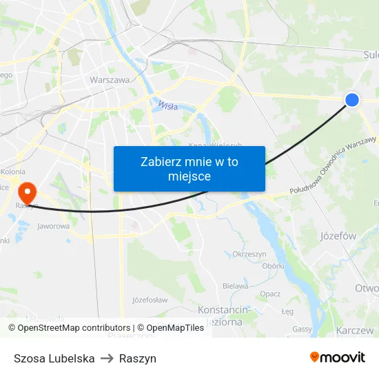 Szosa Lubelska to Raszyn map