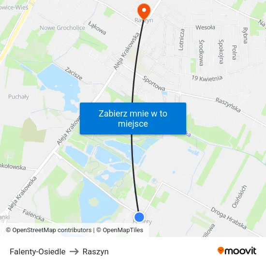 Falenty - Osiedle to Raszyn map