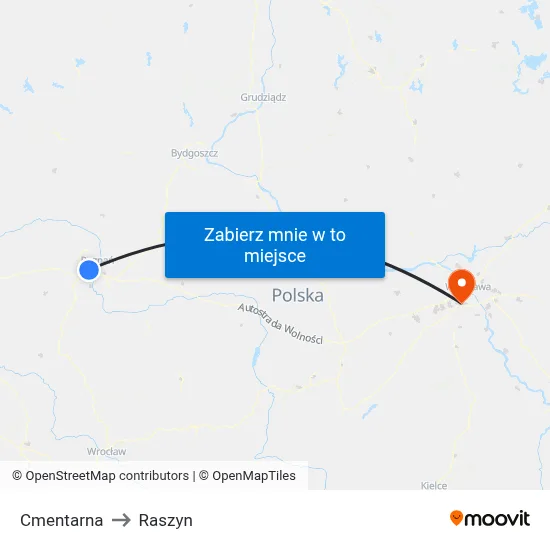 Cmentarna to Raszyn map
