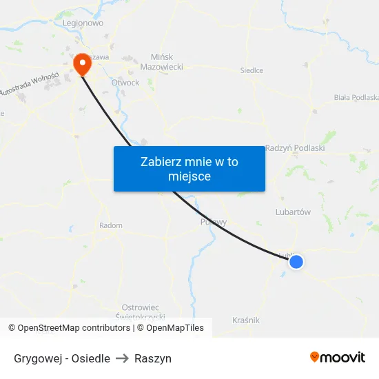 Grygowej - Osiedle to Raszyn map