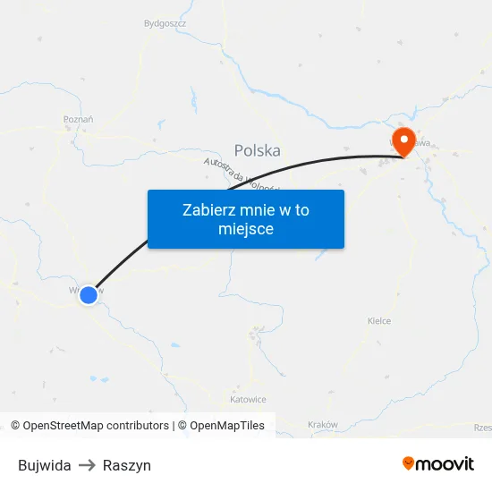 Bujwida to Raszyn map