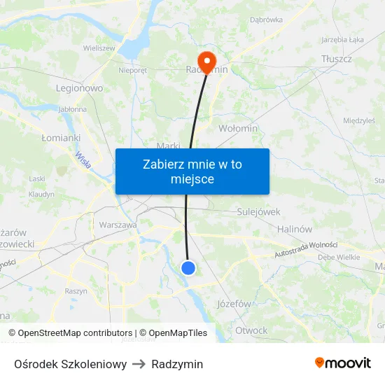 Ośrodek Szkoleniowy to Radzymin map