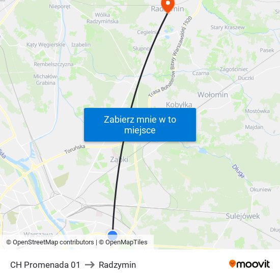 CH Promenada 01 to Radzymin map