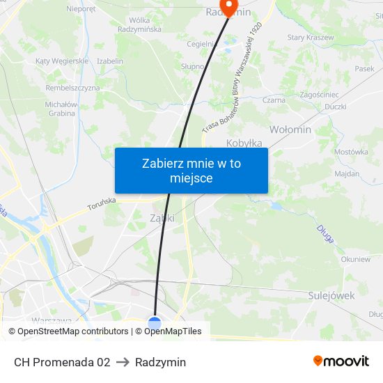 CH Promenada 02 to Radzymin map