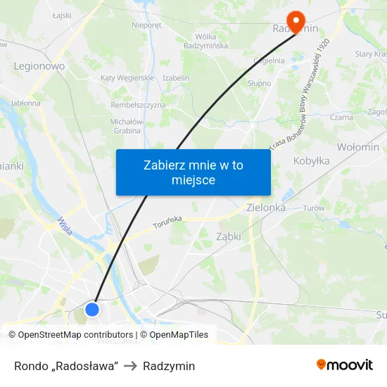 Rondo „Radosława” to Radzymin map