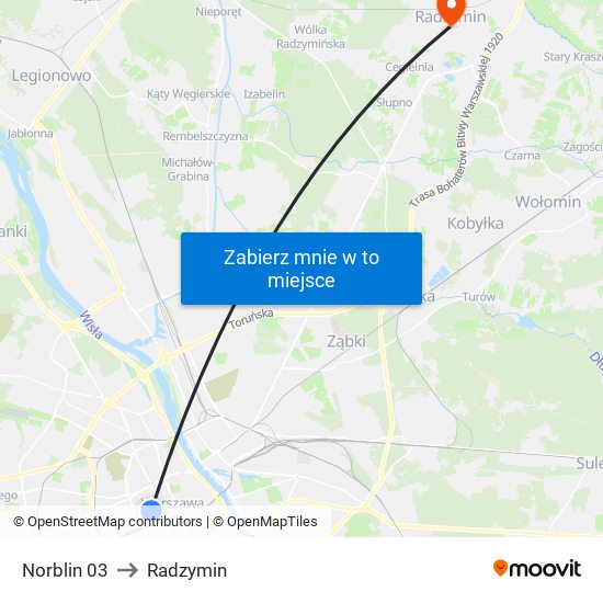 Norblin 03 to Radzymin map