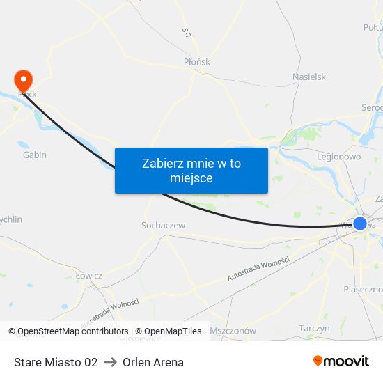 Stare Miasto 02 to Orlen Arena map