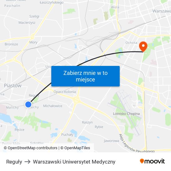 Reguły to Warszawski Uniwersytet Medyczny map