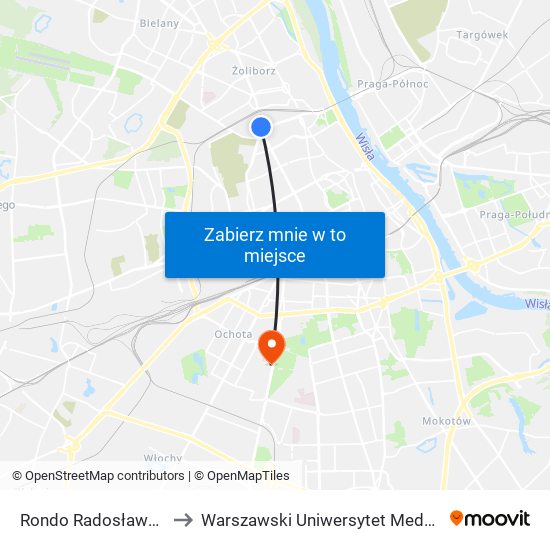 Rondo „Radosława” to Warszawski Uniwersytet Medyczny map