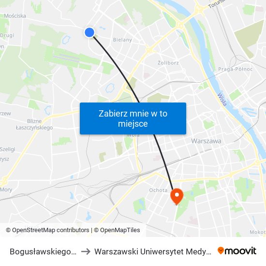 Bogusławskiego 06 to Warszawski Uniwersytet Medyczny map