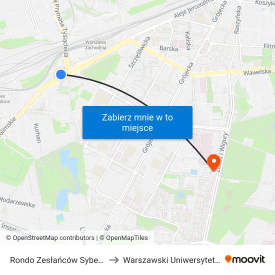 Rondo Zesłańców Syberyjskich to Warszawski Uniwersytet Medyczny map