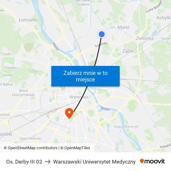 Os. Derby III 02 to Warszawski Uniwersytet Medyczny map