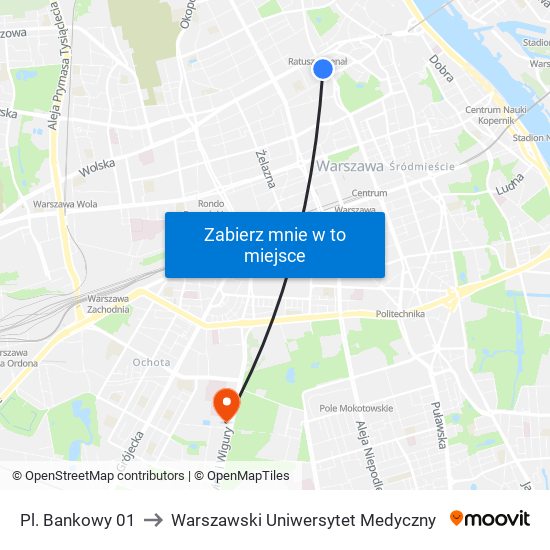 Pl. Bankowy 01 to Warszawski Uniwersytet Medyczny map