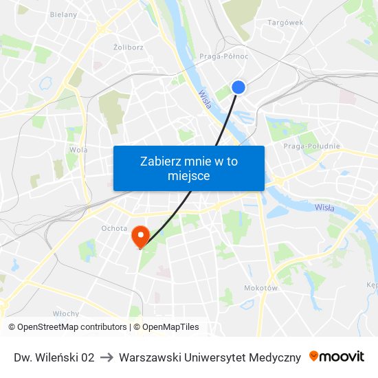 Dw. Wileński 02 to Warszawski Uniwersytet Medyczny map