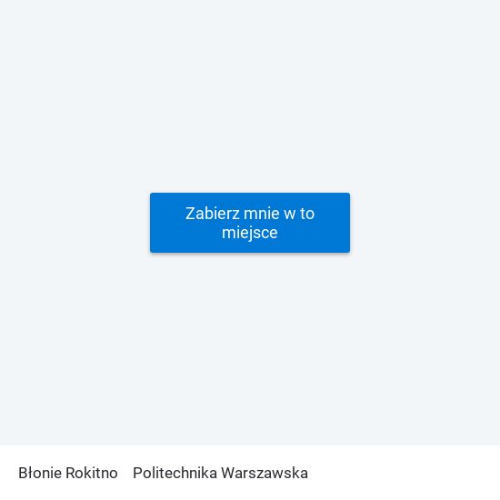 Błonie Rokitno to Politechnika Warszawska map