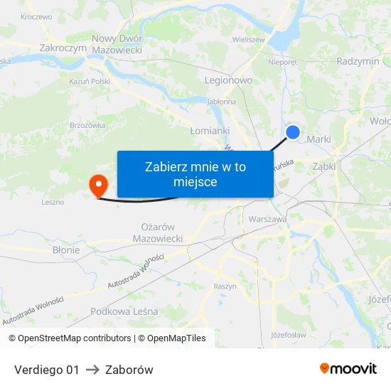 Verdiego 01 to Zaborów map